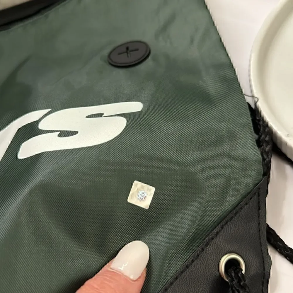 NWT - New York Jets Football Jawstring  Backpack